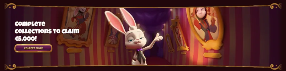 Banner de desafíos de colección Magius que ofrece recompensas en efectivo por completar